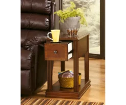 Breegin Brown End Table With Removable Tray 26 Breegin Brown End Table With Removable Tray -Living Room Furniture 810363185 11