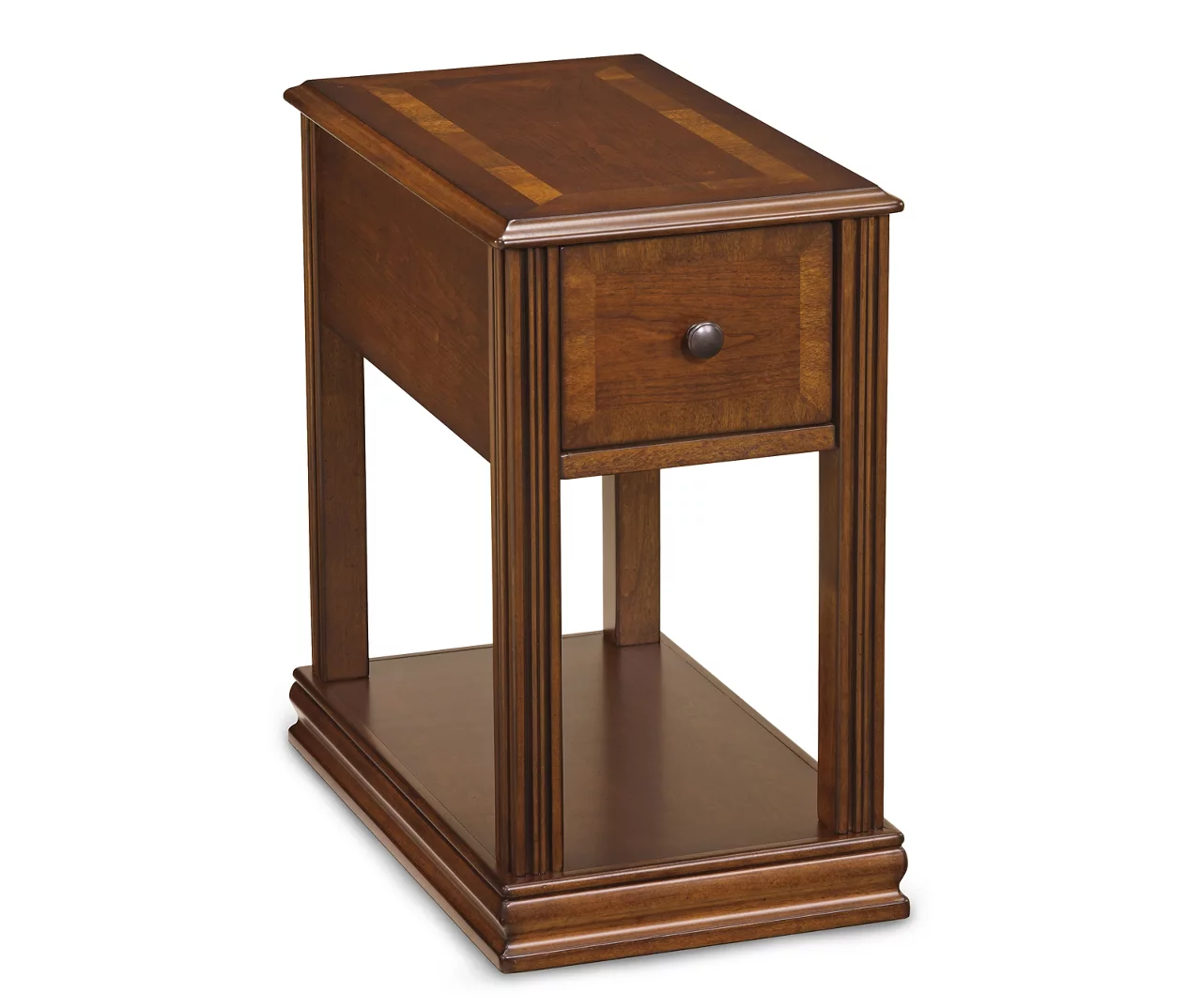 Breegin Brown End Table With Removable Tray 3 Breegin Brown End Table With Removable Tray