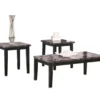 3- Piece Maysville Faux Marble Black Occasional Table Set 2 3- Piece Maysville Faux Marble Black Occasional Table Set -Living Room Furniture 810363736 2