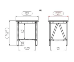 Rockford Antique Tobacco End Table 24 Rockford Antique Tobacco End Table -Living Room Furniture 810389562 A8