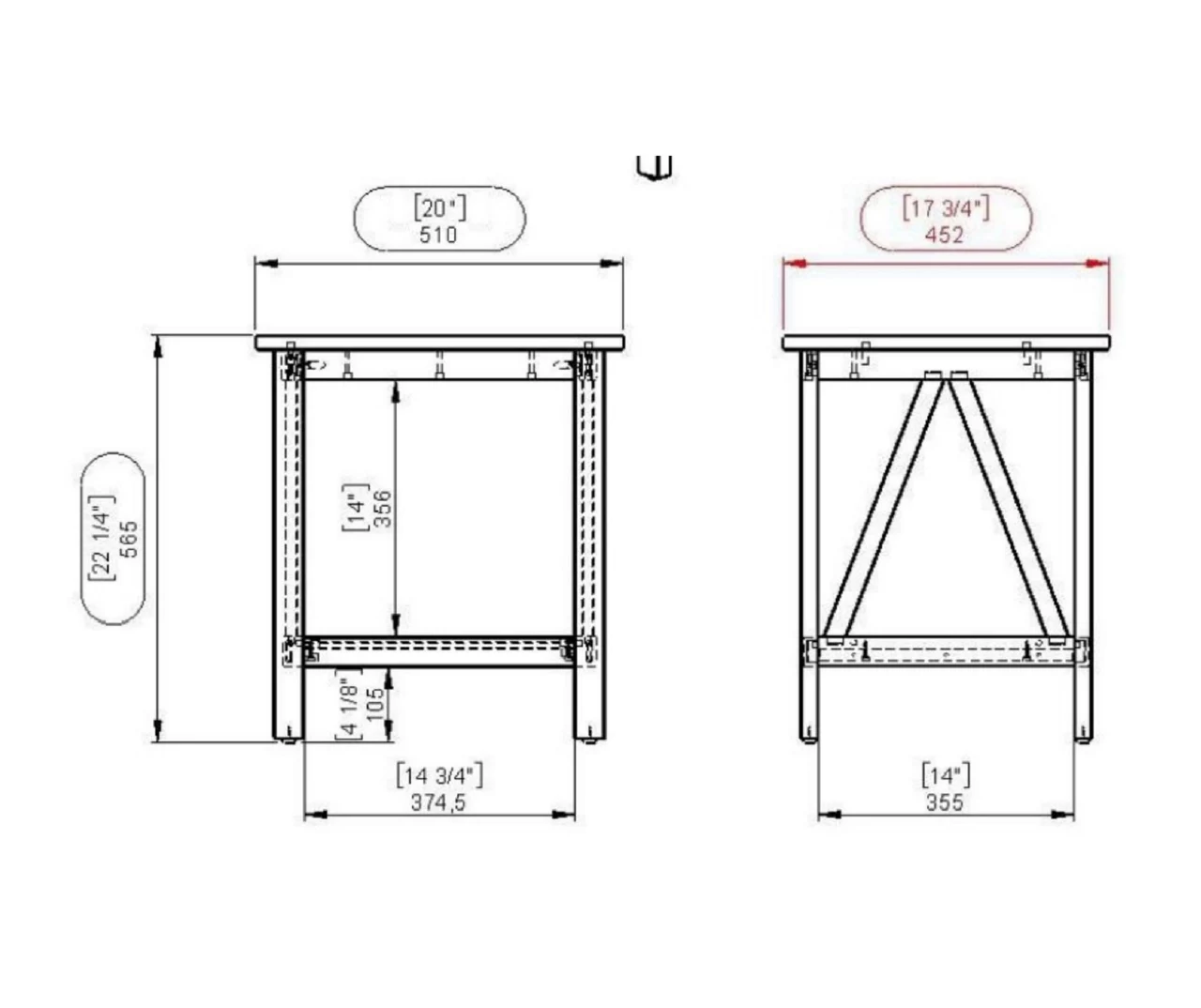 Rockford Antique Tobacco End Table 13 Rockford Antique Tobacco End Table - Image 11