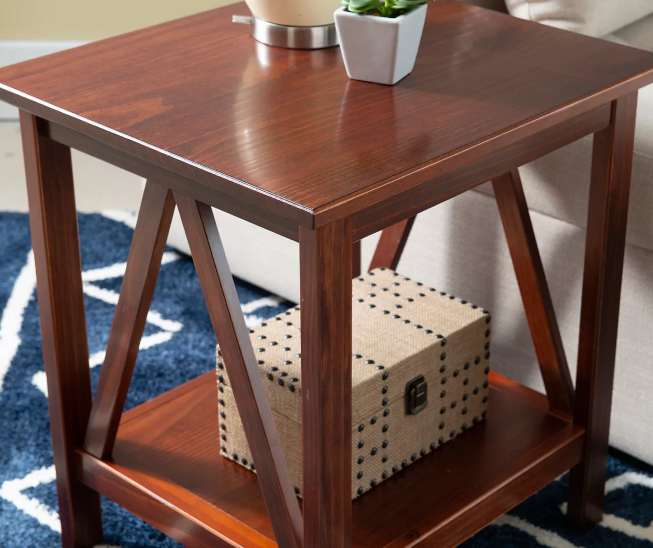 Rockford Antique Tobacco End Table 14 Rockford Antique Tobacco End Table - Image 12