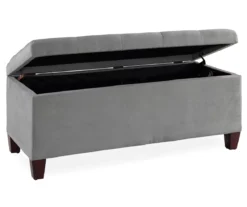 Erin Gray Padded Shoe Storage Ottoman -Living Room Furniture 810389631 2