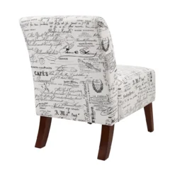 Shelby Script Armless Accent Chair -Living Room Furniture 810389655 3 1