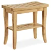 18" Pierce Bamboo Bathroom Stool 2 18" Pierce Bamboo Bathroom Stool -Living Room Furniture 810389685 1