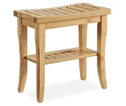 Living Room Furniture 16 18" Pierce Bamboo Bathroom Stool