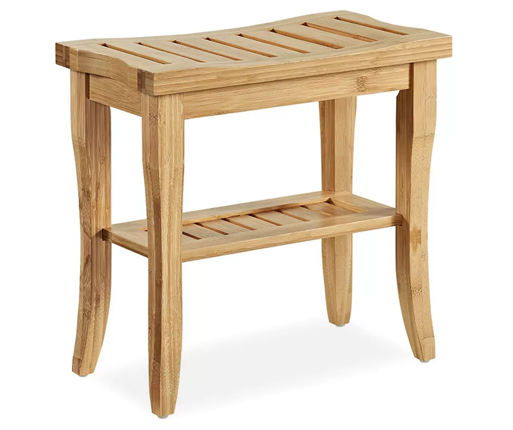 18" Pierce Bamboo Bathroom Stool 3 18" Pierce Bamboo Bathroom Stool