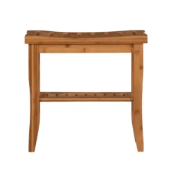18" Pierce Bamboo Bathroom Stool 22 18" Pierce Bamboo Bathroom Stool -Living Room Furniture 810389685 3