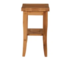 18" Pierce Bamboo Bathroom Stool 17 18" Pierce Bamboo Bathroom Stool -Living Room Furniture 810389685 A1