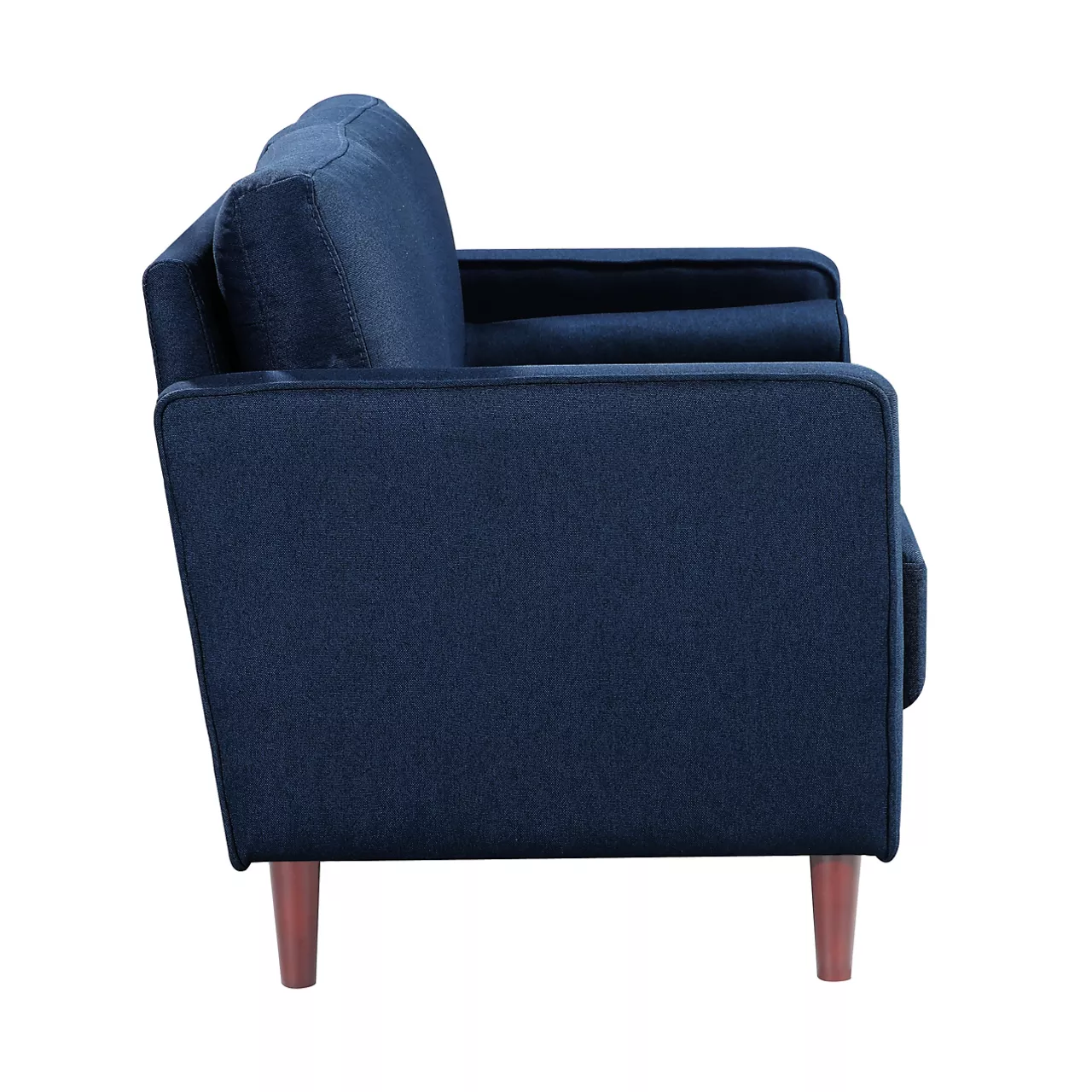 Lillith Navy Blue Mid-Century Loveseat 7 Lillith Navy Blue Mid-Century Loveseat - Image 5