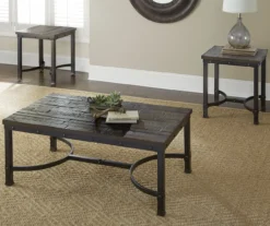 Ambrose Rustic Charcoal End Table 11 Ambrose Rustic Charcoal End Table -Living Room Furniture 810422848 810422849 1