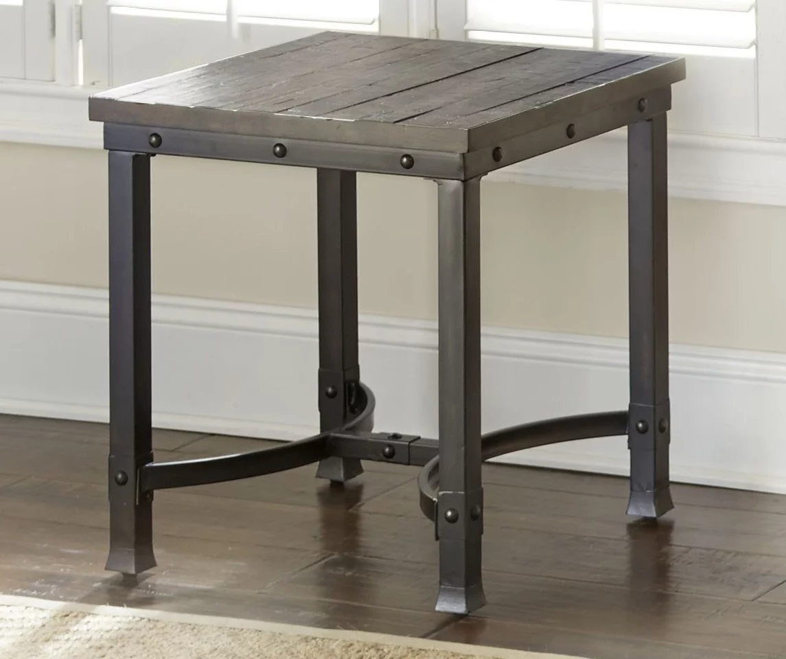 Ambrose Rustic Charcoal End Table 5 Ambrose Rustic Charcoal End Table - Image 3