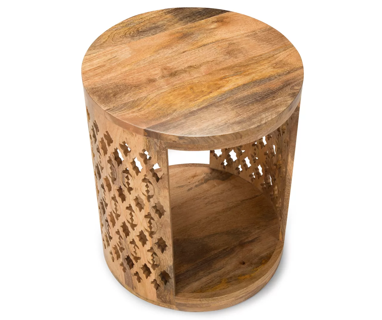 Brinley Starburst Cutout Round End Table 4 Brinley Starburst Cutout Round End Table - Image 2