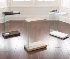 Elaina White C End Table -Living Room Furniture 810422940 810422941 810422942 1