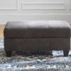 Navigation Gray Storage Ottoman 2 Navigation Gray Storage Ottoman -Living Room Furniture 810430013 5