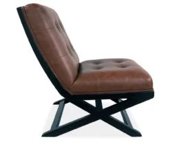 Sidewinder Brown Faux Leather Accent Chair 10 Sidewinder Brown Faux Leather Accent Chair -Living Room Furniture 810431434 4