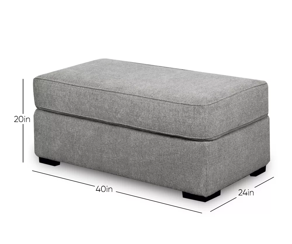 Naples Gray Ottoman 6 Naples Gray Ottoman - Image 4
