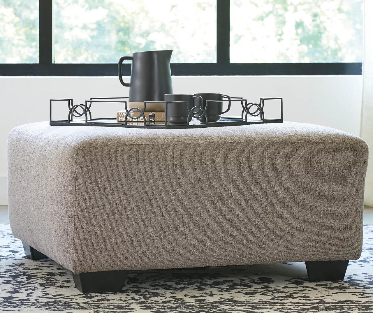 Ballinasloe Platinum Oversize Accent Ottoman 4 Ballinasloe Platinum Oversize Accent Ottoman - Image 2