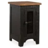 Valebeck Black & Brown Two-Tone Chairside End Table -Living Room Furniture 810458251 2