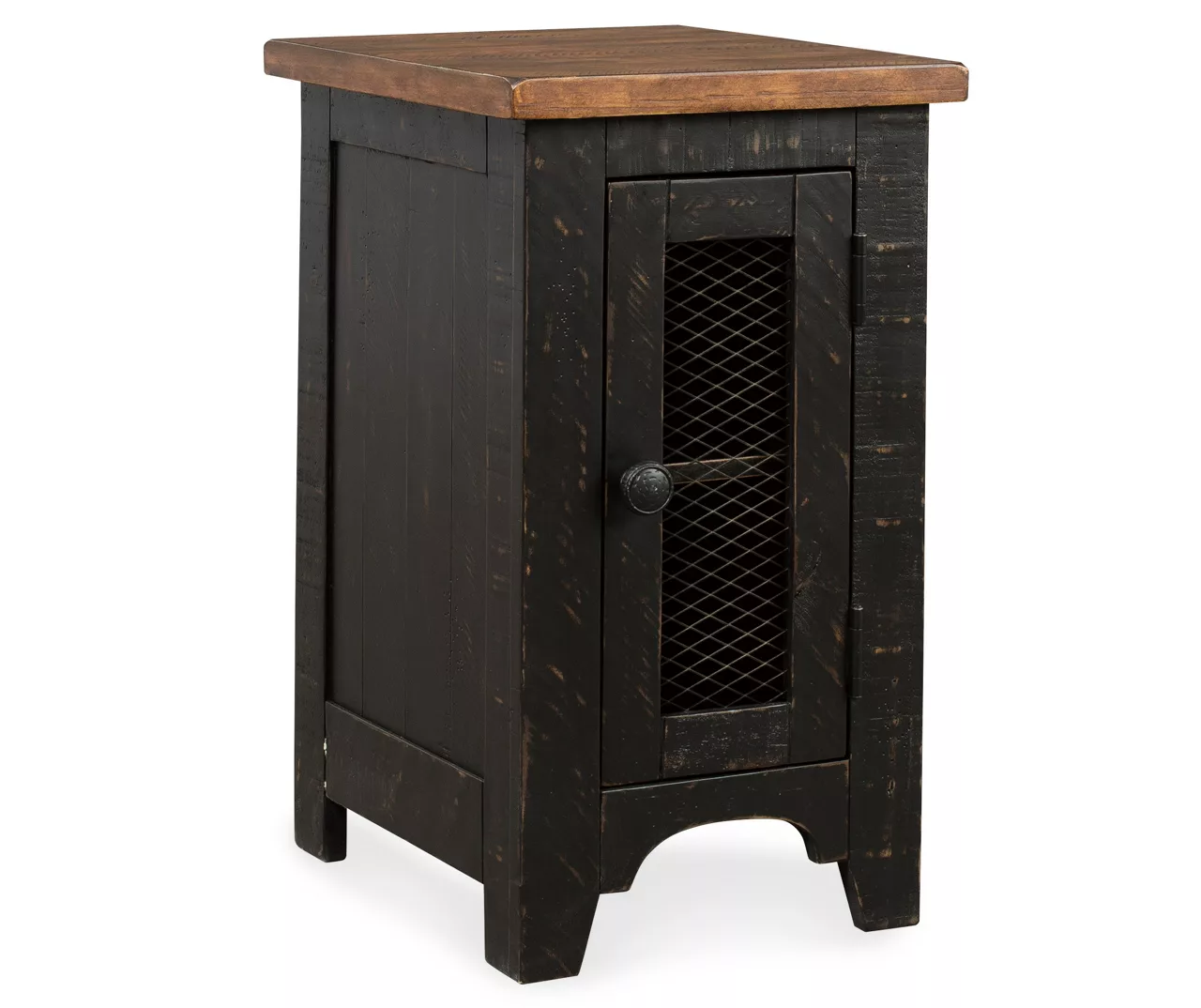 Valebeck Black & Brown Two-Tone Chairside End Table 3 Valebeck Black & Brown Two-Tone Chairside End Table