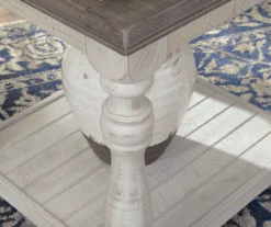 Havalance Gray & White Two-Tone End Table -Living Room Furniture 810458274 2