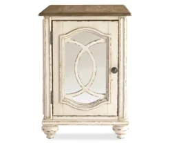 Realyn White & Brown Two-Tone Chairside End Table 11 Realyn White & Brown Two-Tone Chairside End Table -Living Room Furniture 810458285 2