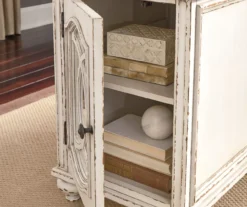 Realyn White & Brown Two-Tone Chairside End Table 14 Realyn White & Brown Two-Tone Chairside End Table -Living Room Furniture 810458285 5