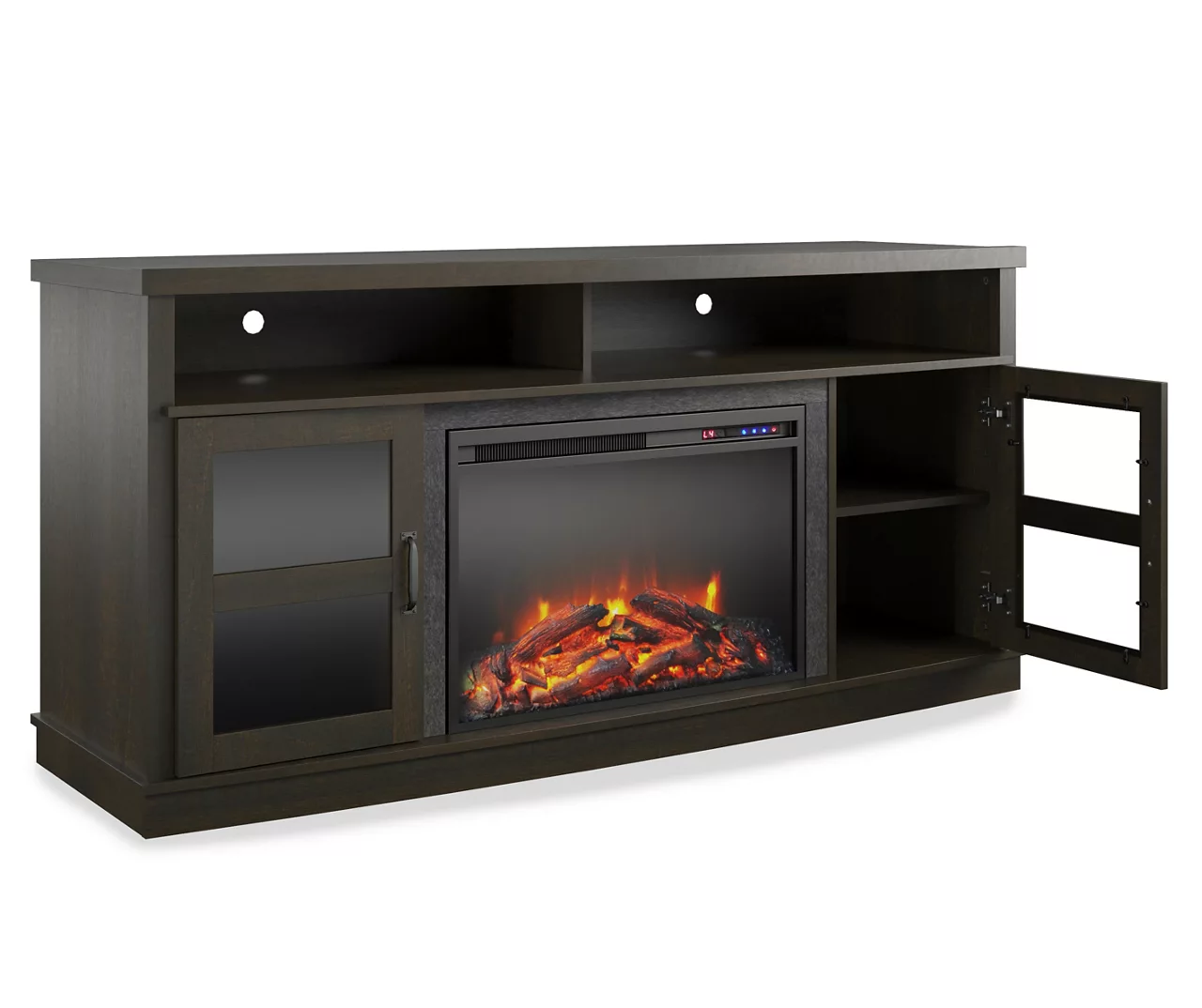63" Rollins Espresso Electric Fireplace Console 3 63" Rollins Espresso Electric Fireplace Console