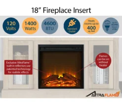 47" Grandcastle Espresso Electric Fireplace Console 11 47" Grandcastle Espresso Electric Fireplace Console -Living Room Furniture 810464966 A0 4