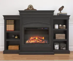 69" Shoreleaf Black Mantel Electric Fireplace 7 69" Shoreleaf Black Mantel Electric Fireplace -Living Room Furniture 810465004 1