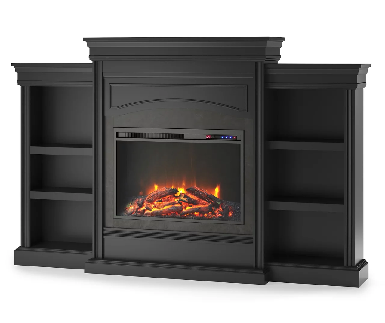 69" Shoreleaf Black Mantel Electric Fireplace 3 69" Shoreleaf Black Mantel Electric Fireplace