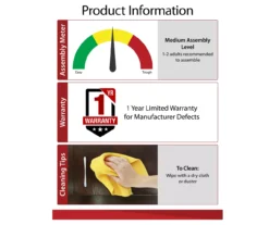 47" Grandcastle Rustic Gray Electric Fireplace Console 9 47" Grandcastle Rustic Gray Electric Fireplace Console -Living Room Furniture 810465006 5