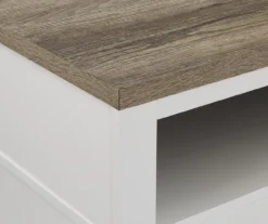 54" Bridgeport White Glass Door Electric Fireplace Console 9 54" Bridgeport White Glass Door Electric Fireplace Console -Living Room Furniture 810465026 6