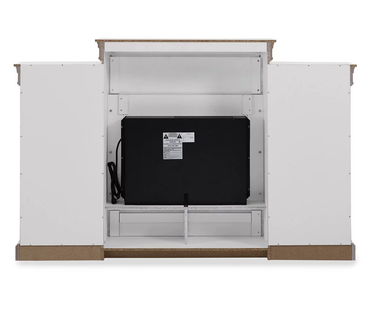 69" Shoreleaf White Mantel Electric Fireplace 4 69" Shoreleaf White Mantel Electric Fireplace - Image 2