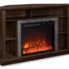 47" Flaxton Espresso Corner Electric Fireplace Console 2 47" Flaxton Espresso Corner Electric Fireplace Console -Living Room Furniture 810465039 3