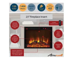 47" Flaxton Espresso Corner Electric Fireplace Console -Living Room Furniture 810465039 6