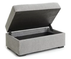 Parkdale Silver Storage Ottoman -Living Room Furniture 810465150 4