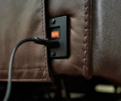 Wellsley Leather Power Reclining Console Loveseat 27 Wellsley Leather Power Reclining Console Loveseat -Living Room Furniture 810469258 810469259 1 2