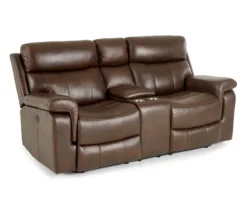 Wellsley Leather Power Reclining Console Loveseat 30 Wellsley Leather Power Reclining Console Loveseat -Living Room Furniture 810469259 2