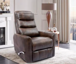 Real Living Bolero Faux Leather Swivel Glider Recliner -Living Room Furniture 810499151 1
