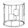 Silver Greek Key End Table 1 Silver Greek Key End Table -Living Room Furniture 810512997 2