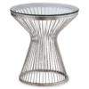 Silver Hourglass End Table -Living Room Furniture 810512999 2