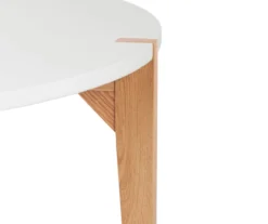 White Round Coffee Table -Living Room Furniture 810513564 7