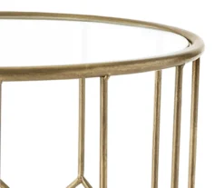Gold Harper Side Table -Living Room Furniture 810513567 4