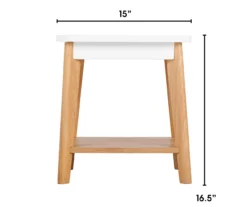 White Square Side Table 13 White Square Side Table -Living Room Furniture 810513568 3