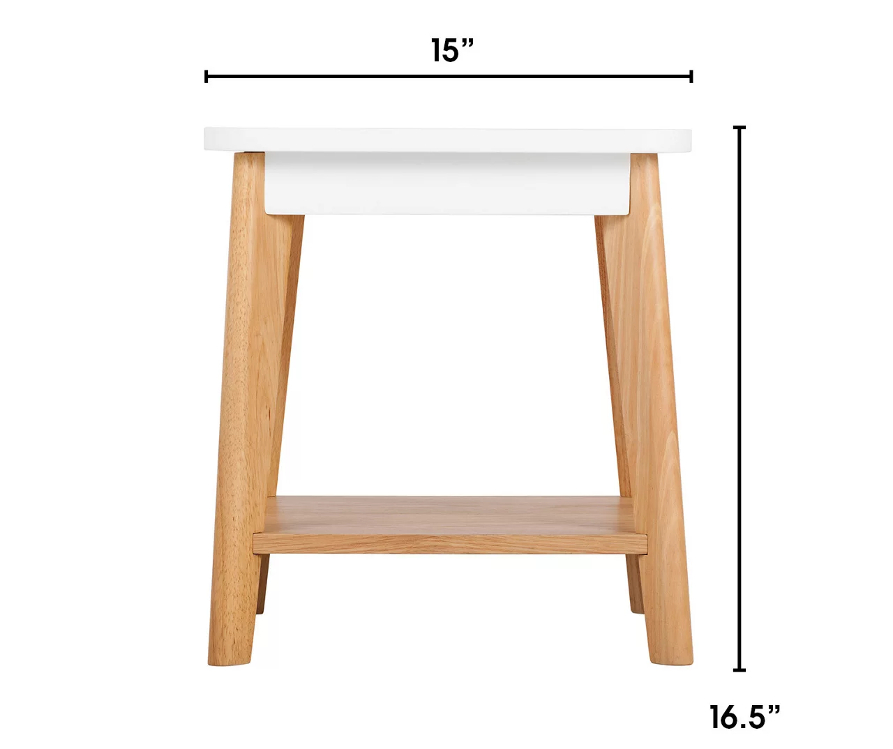 White Square Side Table 8 White Square Side Table - Image 6