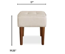 Aria Tufted Stool 26 Aria Tufted Stool -Living Room Furniture 810513575 3