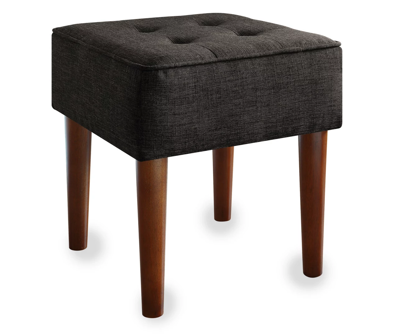 Aria Charcoal Grey Tufted Stool 3 Aria Charcoal Grey Tufted Stool