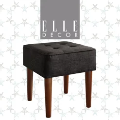 Aria Charcoal Grey Tufted Stool 13 Aria Charcoal Grey Tufted Stool -Living Room Furniture 810513578