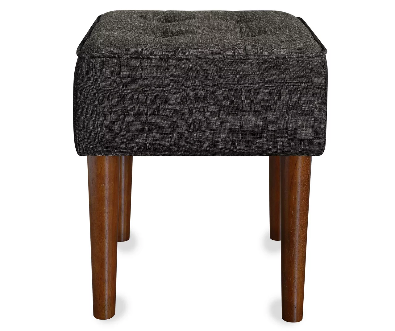 Aria Charcoal Grey Tufted Stool 4 Aria Charcoal Grey Tufted Stool - Image 2